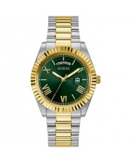 Guess orologio uomo Cinturino in acciaio gold  Quadranre verde