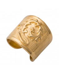 Orecchini pendenti grandi con Bacolo Pastorale in argento 925/°° rosè - Sigillum Floris