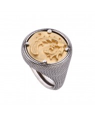 Anello in argento 925/°°° con smaltoCollezione Sigillum Floris