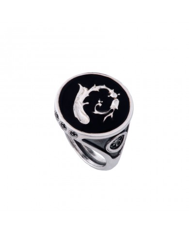 ANELLO IN ARGENTO COLLEZIONE "SIGILLUM FLORIS"