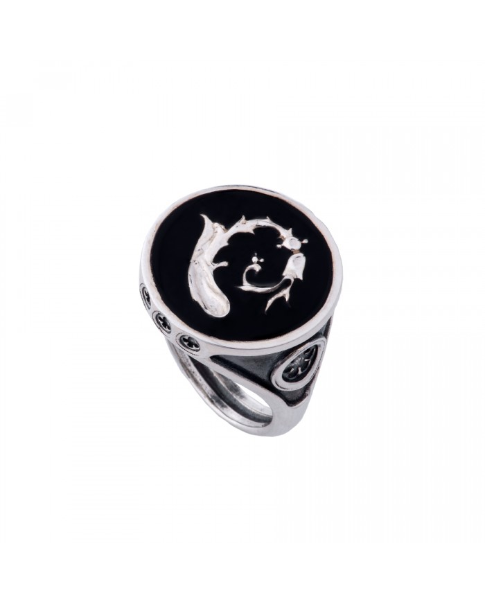 ANELLO IN ARGENTO COLLEZIONE "SIGILLUM FLORIS"