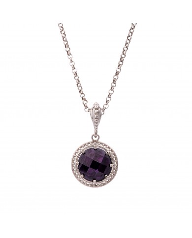 Collana in argento 925/°°° con pietre naturaliCOLLEZIONE RICAMI-NCULLERATA TURNISE