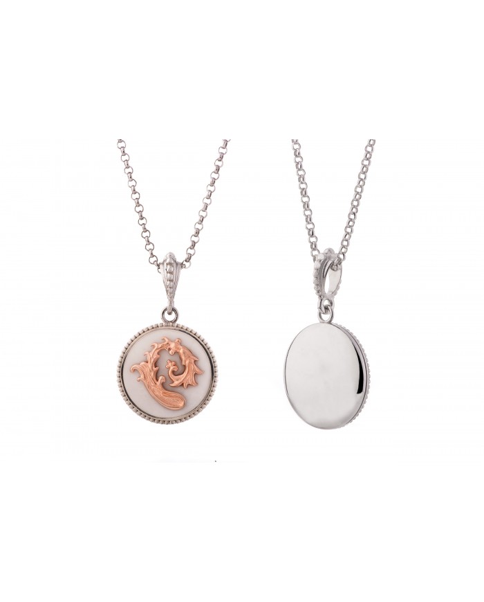 Collana in argento 925/°°° con smaltoCollezione Sigillum Floris