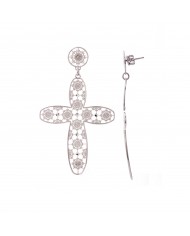 ORECCHINI IN ARGENTO 925 PLACCATO ORO GIALLO 24 ct a 1 mcrCOLLEZIONE RICAMI