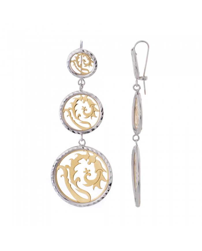 Orecchini in Argento 925%..COLLEZIONE SIGILLUM FLORIS-BACOLO