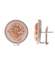 Orecchini in Argento 925%..COLLEZIONE SIGILLUM FLORIS-BACOLO