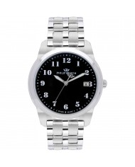 Philip Watch - Orologio Uomo Sunray 3H Auto-Date Silver /Brown