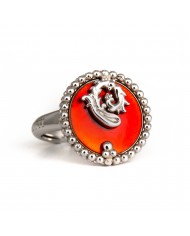 Bracciale in argento 925/°°° con smalto nero Collezione Sigillum Floris