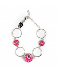 Anello in argento 925/°°° con smalto verde sfumatoCollezione Sigillum Floris