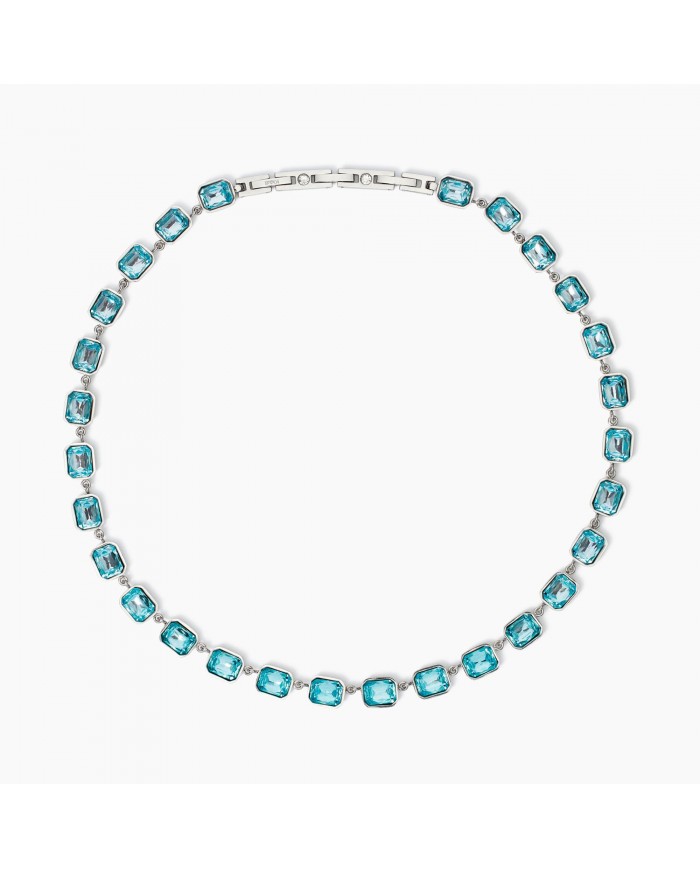 Girocollo in acciaio 316L cristalli