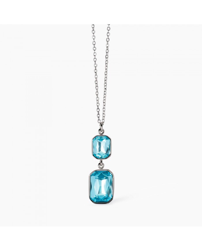 Girocollo in acciaio 316L cristalli