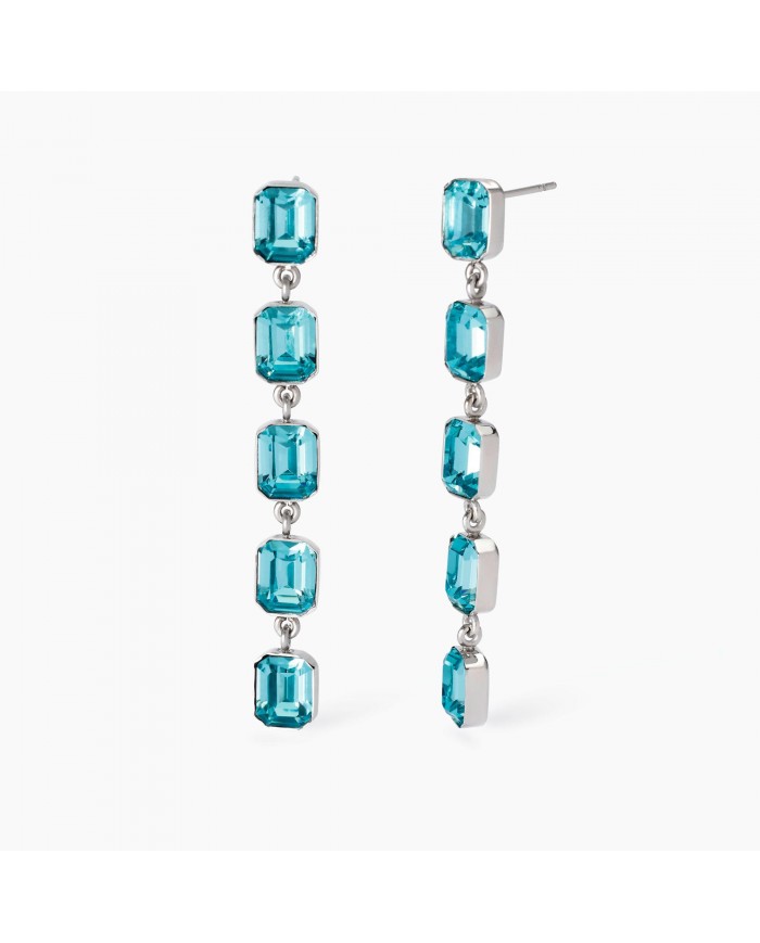 Orecchini in acciaio 316L cristalli