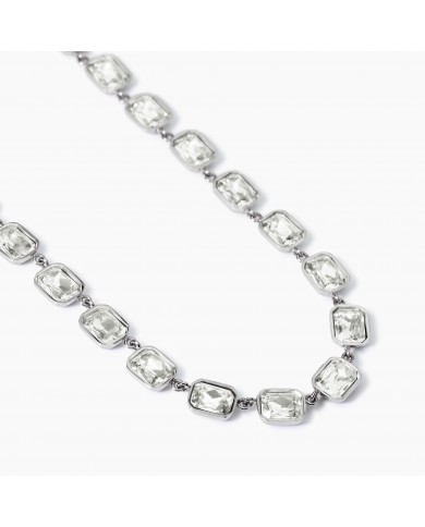 Girocollo in acciaio 316L cristalli