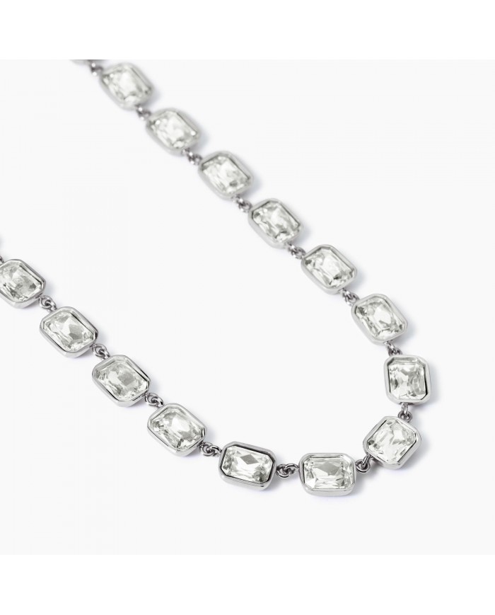 Girocollo in acciaio 316L cristalli