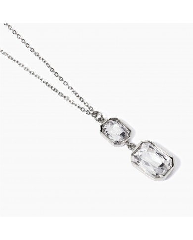 Girocollo in acciaio 316L cristalli