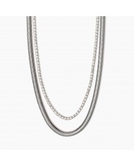 Girocollo in acciaio 316L cristalli