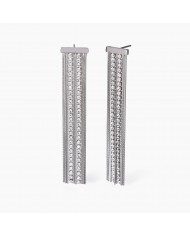 Orecchini in acciaio 316L cristalli