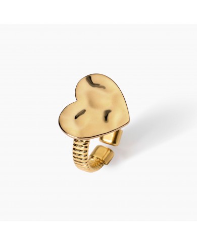 Anello in acciaio 304/316L PVD giallo