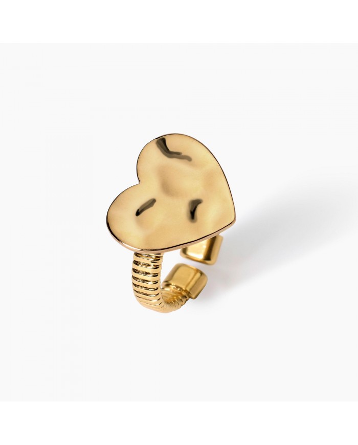 Anello in acciaio 304/316L PVD giallo