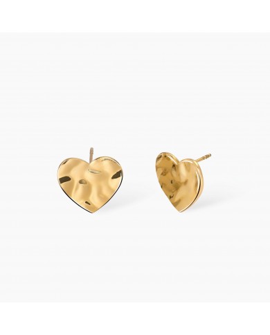 Orecchini in acciaio 316L PVD giallo