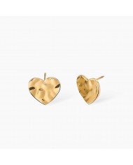 Orecchini in acciaio 316L PVD giallo