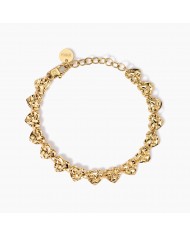 Bracciale in acciaio 316L cristalli