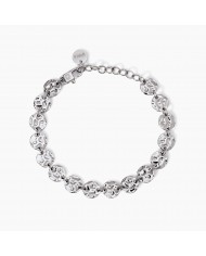 Bracciale Kidult donna  in acciaio 316L cristalli