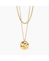 Girocollo in acciaio 316L PVD giallo