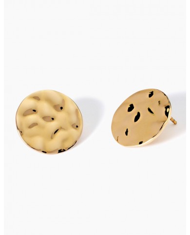 Orecchini in acciaio 316L PVD giallo