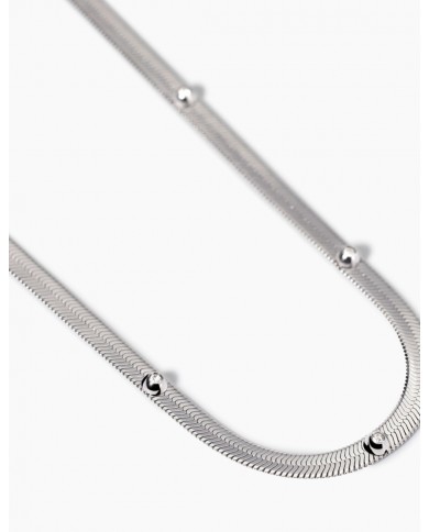 Girocollo in acciaio 316L cristalli