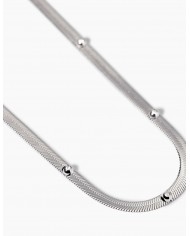 Girocollo in acciaio 316L cristalli