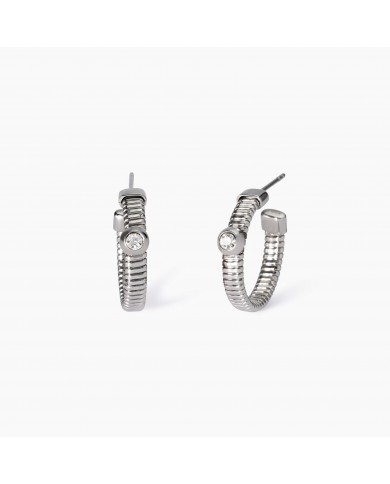 Orecchini in acciaio 304/316L cristalli