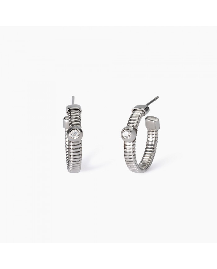 Orecchini in acciaio 304/316L cristalli