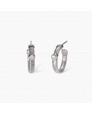 Orecchini in acciaio 304/316L cristalli