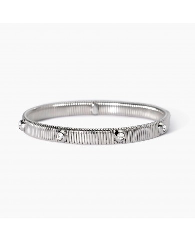 Bracciale in acciaio 304/316L cristalli