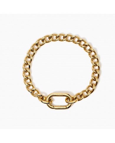 Bracciale in acciaio 316L PVD giallo