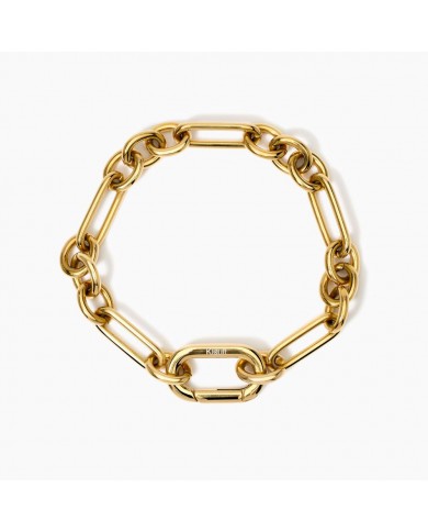 Bracciale in acciaio 316L PVD giallo