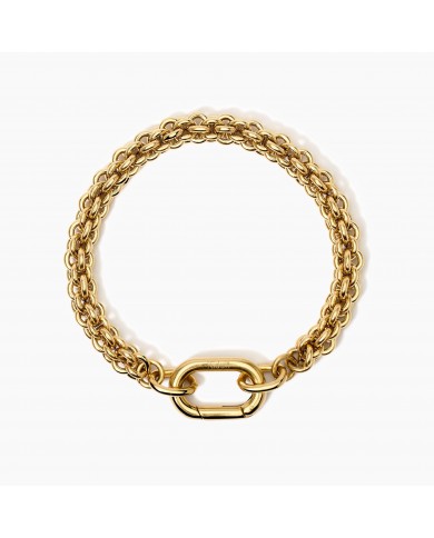 Bracciale Kidult donna  in acciaio 316L PVD giallo