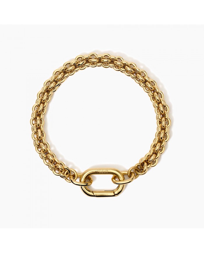 Bracciale Kidult donna  in acciaio 316L PVD giallo