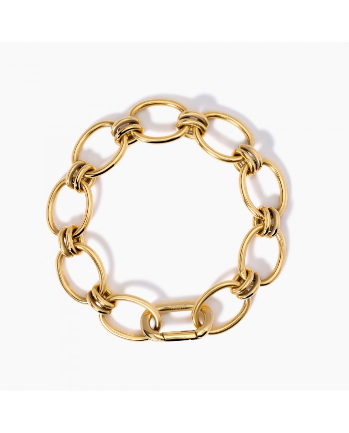 Bracciale Kidult donna in acciaio 316L PVD giallo