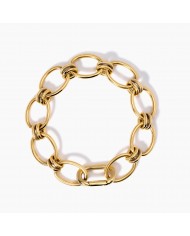 Bracciale Kidult donna  in acciaio 316L PVD giallo