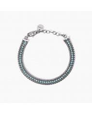 Bracciale in acciaio 316L cristalli