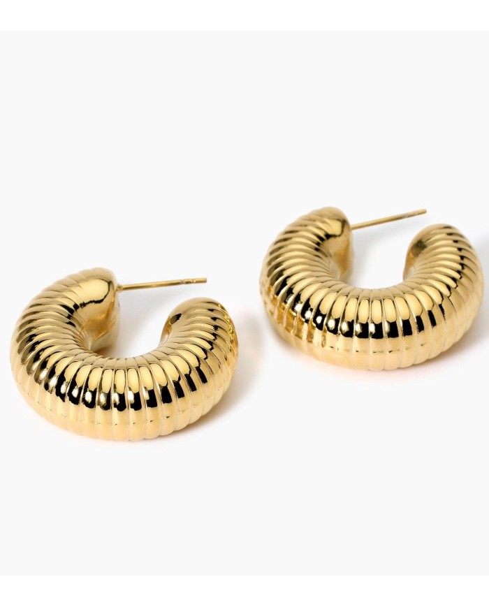 Orecchini in acciaio 304/316L PVD giallo