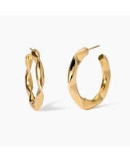 Orecchini in acciaio 304/316L PVD giallo