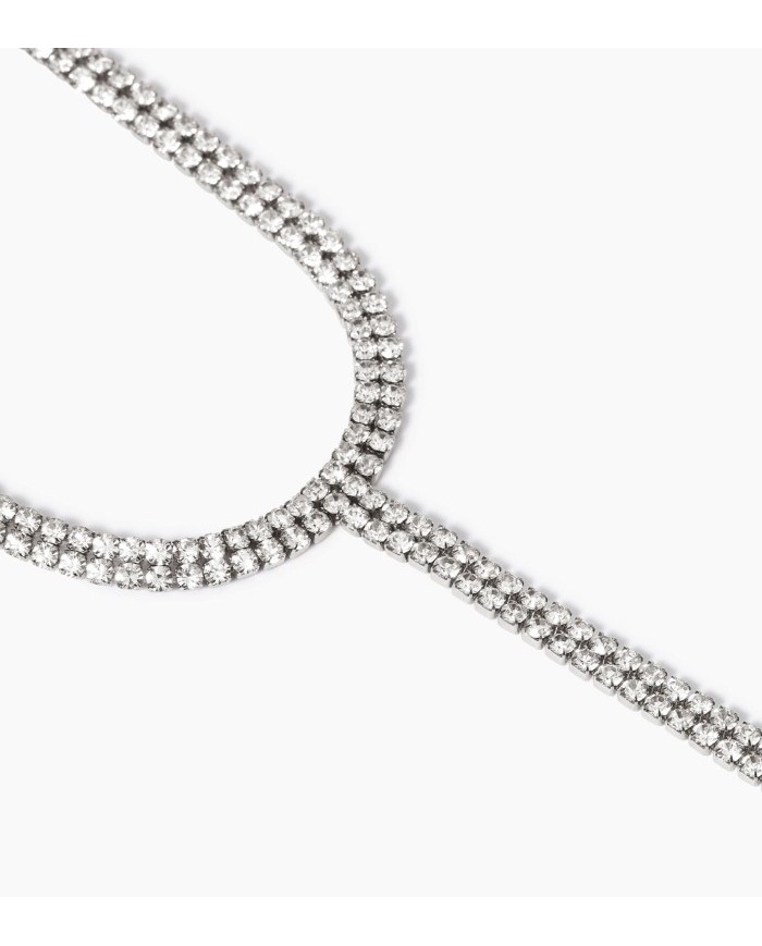 Girocollo in acciaio 316L cristalli