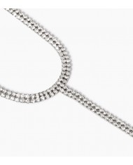 Girocollo in acciaio 316L cristalli