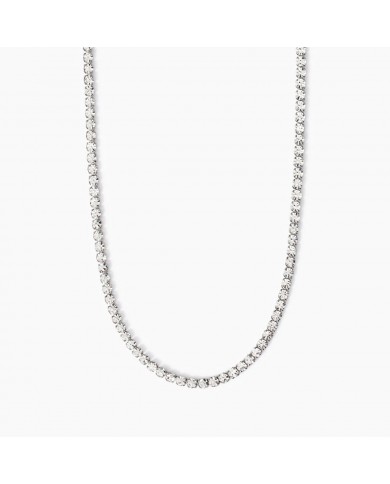 Girocollo in acciaio 316L cristalli