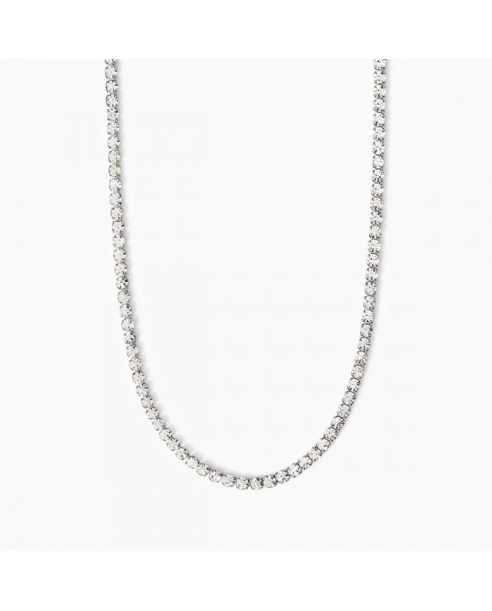 Girocollo in acciaio 316L cristalli