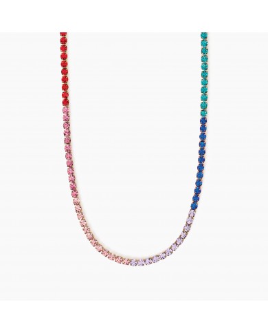 Girocollo in acciaio 316L PVD giallo cristalli