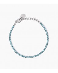 Bracciale in acciaio 316L cristalli